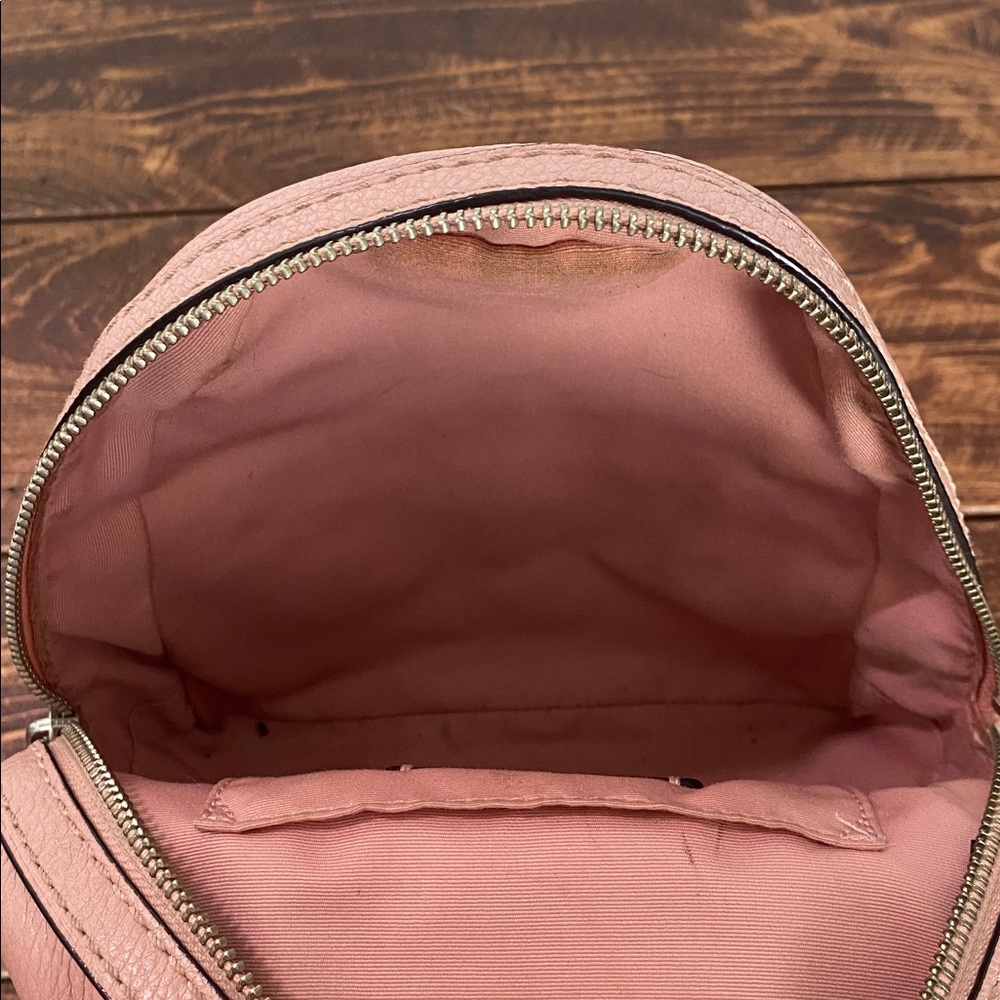 Coach Pink Pebbled Leather Mini Backpack - Picture 13 of 16
